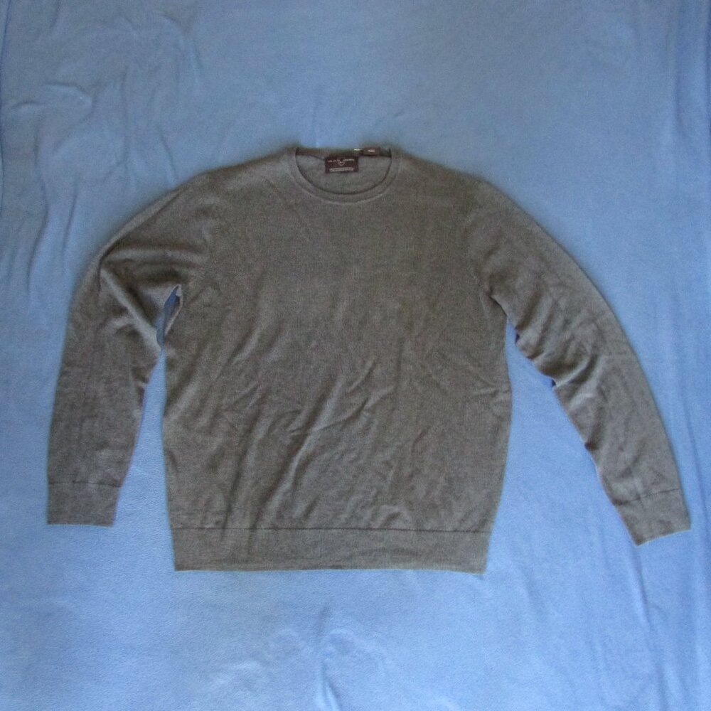 Black Brown 1826 Gray Crewneck Sweater - Picture 6 of 14